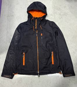 Superdry Black &amp; Orange Windtrekker Jacket