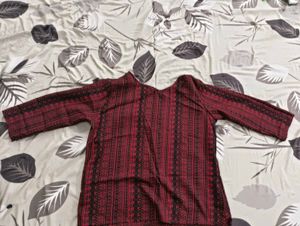 Red Patterned Top