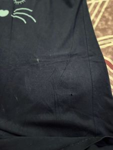 Cute Cat Face T-Shirt Dress