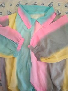 Rainbow Top With Free Jeans