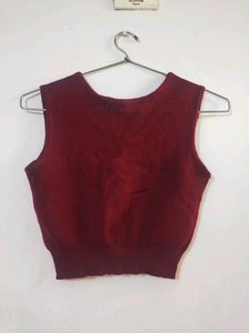 Woolen Crop Sweater