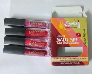 4 set Mini Matte Liquid Lipstick Red Edition
