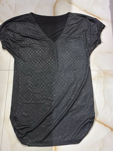 Korean Style Silk Cleavage Open Top