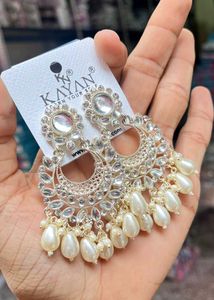 Monalisa Stone White Pearl Earrings | Women