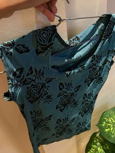 Floral Print Crop Top