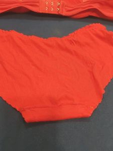 Red Bra Panty Set