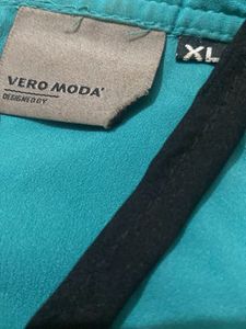Teal Ruffled Top