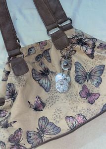 Butterfly Y2K Baguette Bag
