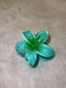 Hawain Sea Green Flower Clip Trendy
