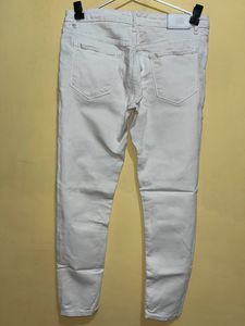 White Skinny Fit Jeans For Women