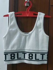 Ribbed Sleeveless Korean Top