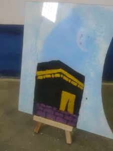 Glass Kaaba Painting