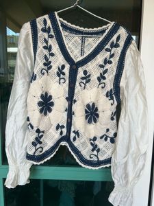 Floral crochet Top
