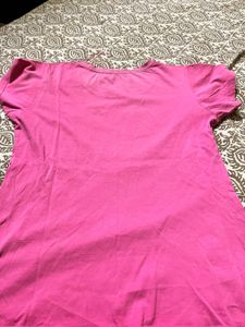 Pink Floral Graphic Tee