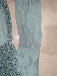 Elegant Blue Sharara Suit