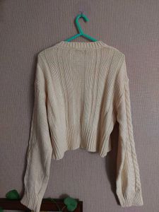 Cropped Knit Cardigan