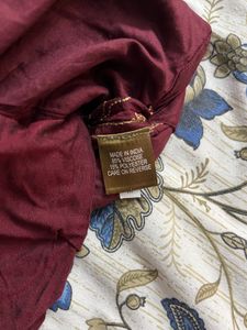 Tasva Maroon Thread Embroidered Kurta Set