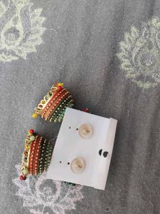 Beaded Jhumka Earrings