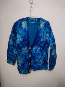 Blue Patterned Jacket