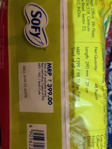 : Sofy Anti Bacteria Extra Long Sanitary Pads - Slim (Pack of 48 Pads)
