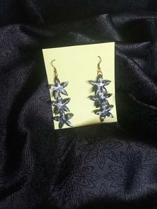 Handmade Flower Drop Earrings