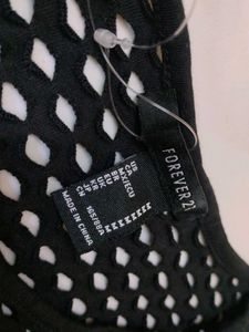 Forever 21 Black Mesh Top