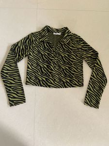 Zebra Print Crop Top