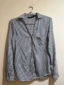 Zara Old Money Striped Shirt For Women