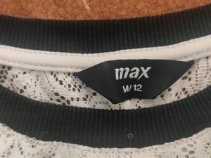 MAX, Women&#39;s Crop Top, Size M, White