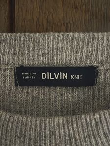 Gray Cropped Knit Sweater