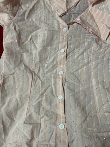 Striped Button-Down Shirt