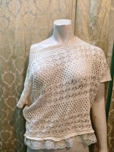 knitted lace top