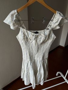 NEW LOOK Frill Mini dress with corset drop waist