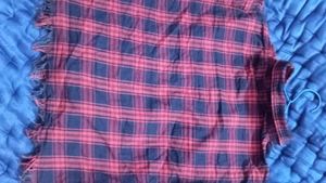 Checked Flannel crop Shirt