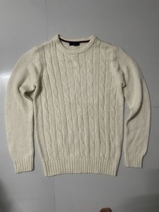Cream Cable Knit Sweater
