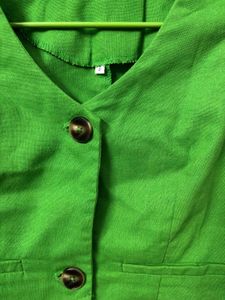 Green Crop Vest With Trouser