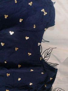 Dark Blue Sharara Kurta Set