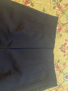 Zara - Navy Blue Straight Leg Trousers