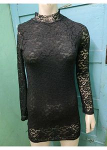 Elegant Black Lace Dress