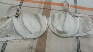 Light Pad Cotton And Net Bra 34D