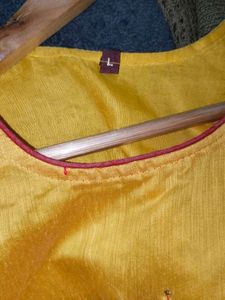 Embroidered Yellow Dress