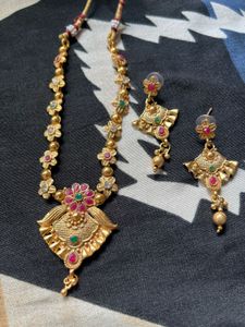 Ethnic Gold-Tone Necklace Set