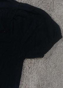 Black Lace Trim Cardigan