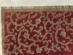 Elegant Red &amp; Gold Saree