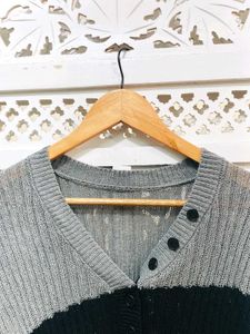 Two-Tone Knit Tee B