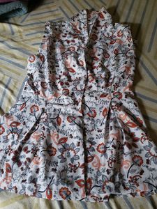 Floral Print Sleeveless Dress