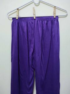 Purple Viscose Lycra Leggings