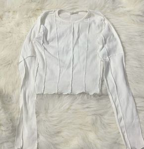 Glassons white ribbed top