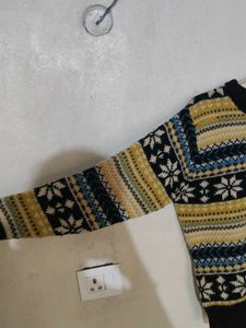 Patterned Knit Sweater