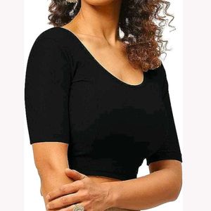 Classic Black Blouse - Size XXL [44]